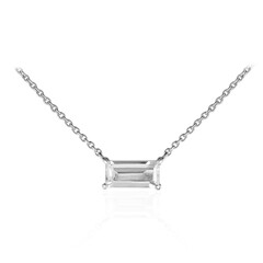Collana in argento con Topazio Bianco
