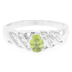 Anello in argento con Zaffiro Verde