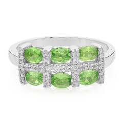 Anello in argento con Granato Merelani