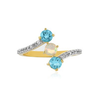 Anello in argento con Apatite Blu