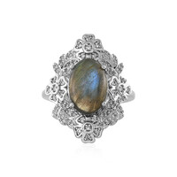 Anello in argento con Labradorite