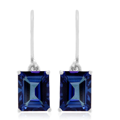 Orecchini in argento con Topazio Blu Royal
