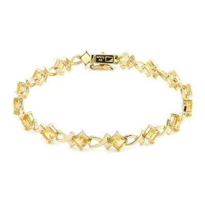 Bracciale in argento con Citrino