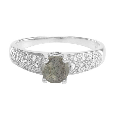 Anello in argento con Labradorite