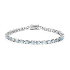Bracciale in argento con Topazio Blu Cielo