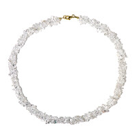 Collana in argento con Quarzo Bianco