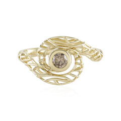 Anello in oro con Diamante Champagne I2 (Ornaments by de Melo)