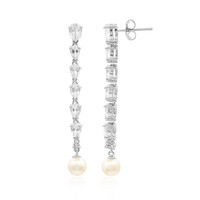 Orecchini in argento con Topazio Bianco