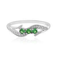 Anello in argento con Tsavorite