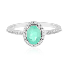 Anello in argento con Smeraldo Russo