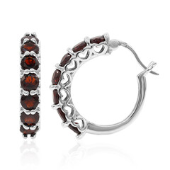 Orecchini in argento con Granato