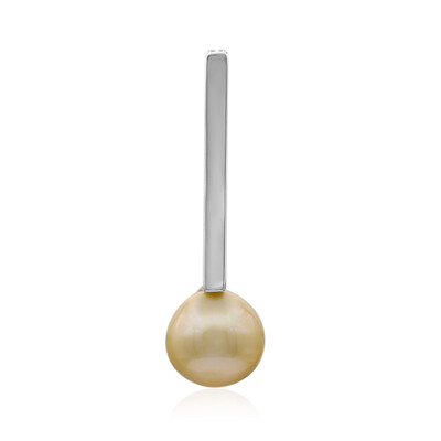 Ciondolo in argento con Perla Dorata dei Mari del Sud Kabira (MONOSONO COLLECTION)