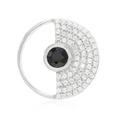 Ciondolo in argento con Spinello Nero