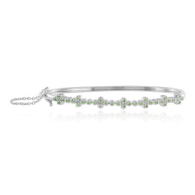 Bracciale in argento con Tsavorite
