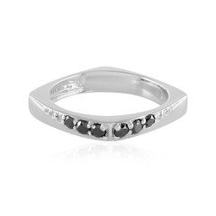Anello in argento con Diamante Nero (de Melo)