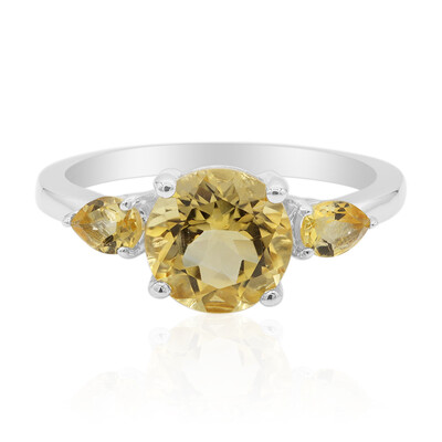 Anello in argento con Citrino
