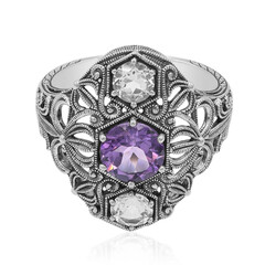 Anello in argento con Ametista