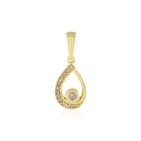 Ciondolo in argento con Diamante Champagne I2