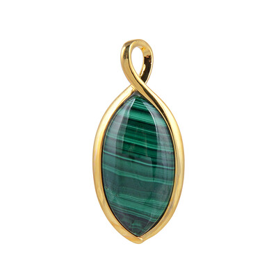 Ciondolo in argento con Malachite