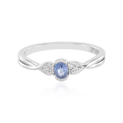Anello in argento con Zaffiro Ceylon Blu