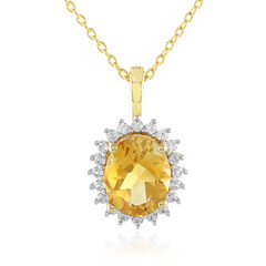 Collana in argento con Citrino