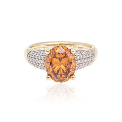 Anello in oro con Sfalerite