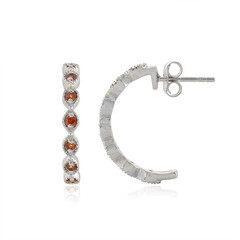 Orecchini in argento con Zircone Rosa