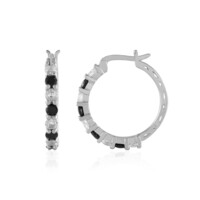 Orecchini in argento con Spinello Nero