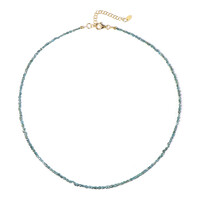 Collana in argento con Diamante Blu