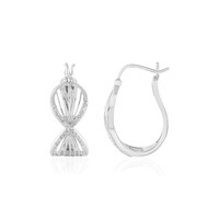 Orecchini in argento con Diamante I2 (J)