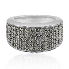 Anello in argento con Marcassite