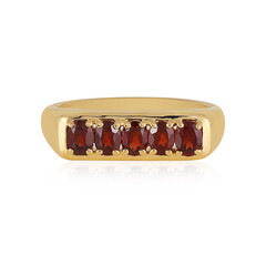 Anello in argento con Granato Mozambico