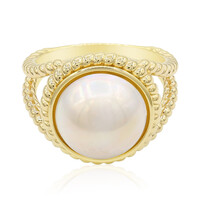 Anello in argento con Perla Mabe (TPC)