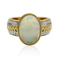 Anello in oro con Opale di Welo (Adela Gold)