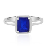 Anello in argento con Spinello Blu Royal