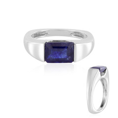 Anello in argento con Zaffiro Blu del Madagascar