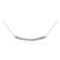 Collana in argento con Diamante I3 (I)