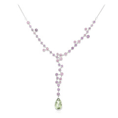 Collana in oro con Ametista Verde Rio Grande