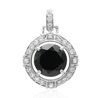 Ciondolo in argento con Spinello Nero