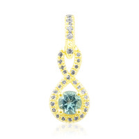Ciondolo in oro con Tormalina Paraiba Nigeriana