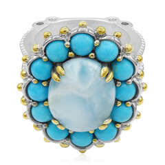 Anello in argento con Larimar (Dallas Prince Designs)