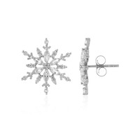 Orecchini in argento con Topazio Bianco