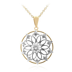 Collana in argento con Topazio Bianco