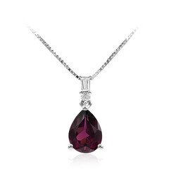 Collana in oro con Rodolite