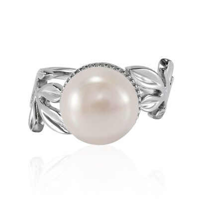 Anello in argento con Perla di Acqua Dolce