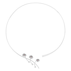 Collana in argento con Tormalina Rosa (TPC)