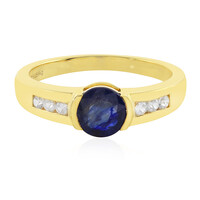 Anello in argento con Zaffiro Blu del Madagascar
