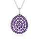 Collana in argento con Ametista Zambiana