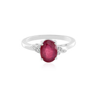 Anello in argento con Rubino del Madagascar
