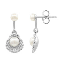 Orecchini in argento con Perla di Acqua Dolce (TPC)